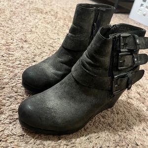 Wedge booties